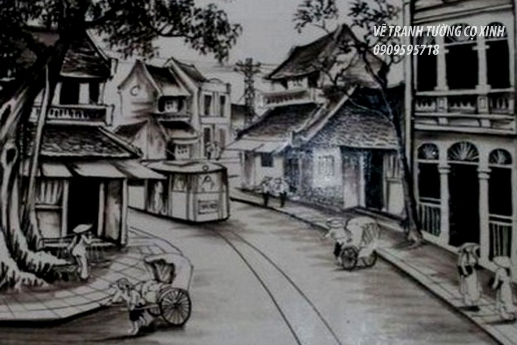 Vẽ tranh tường phố cổ – Vẽ tranh tường Sài Gòn